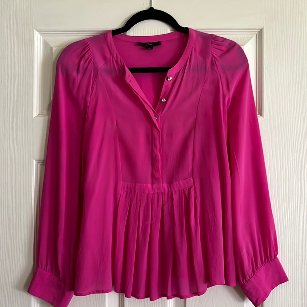 JCrew 100% silk blouse a